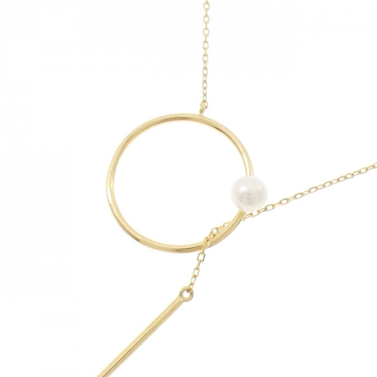 K18YG 淡水パール ネックレス 3.8mm