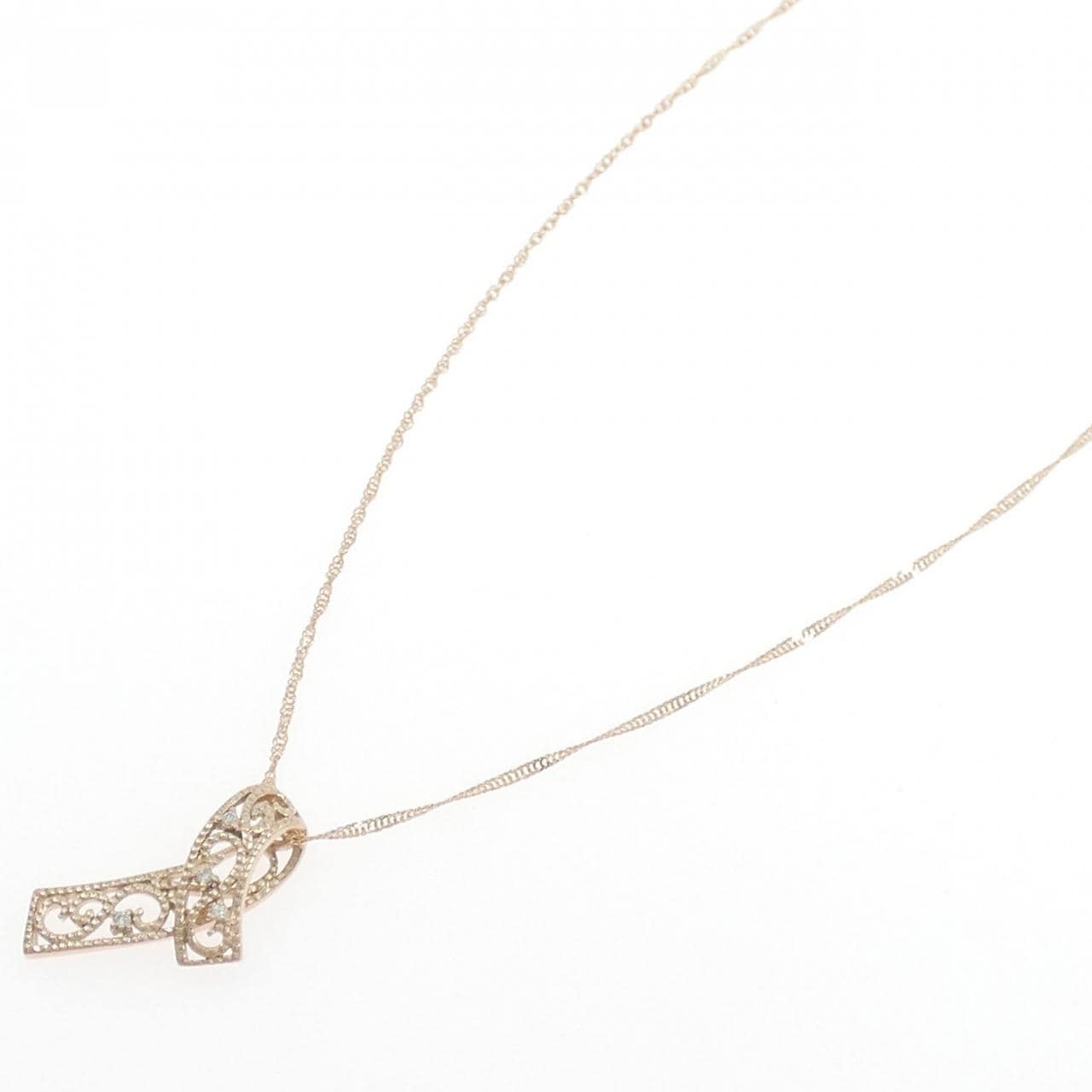 K10PG ダイヤモンド ネックレス 0.02CT
