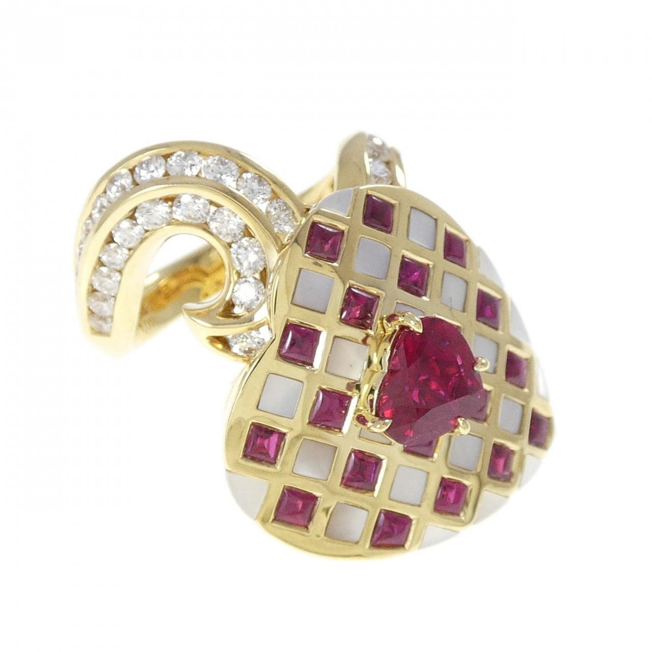 jewelstudio心型彩色钻戒