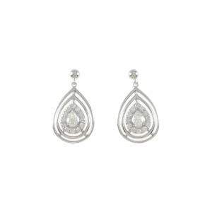 【新品】PT ダイヤモンド ピアス 0.40CT