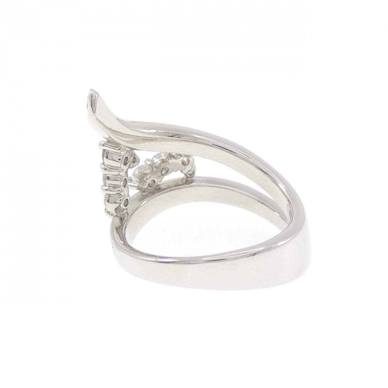 PT900 ダイヤモンド  ピンキーリング 0.42CT