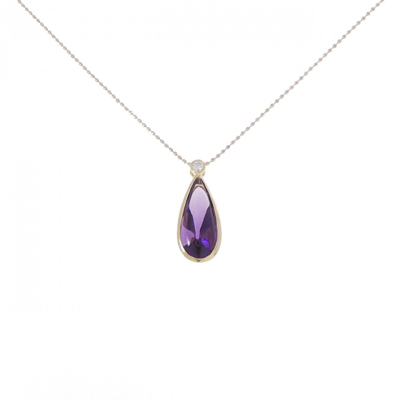 K18YG アメジスト ネックレス