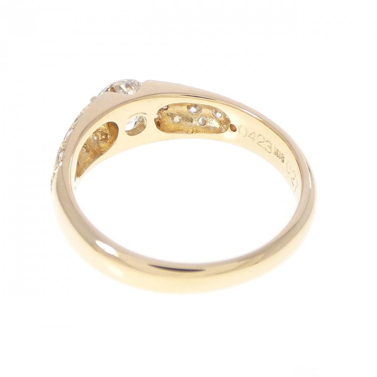 K18YG ダイヤモンド リング 0.423CT