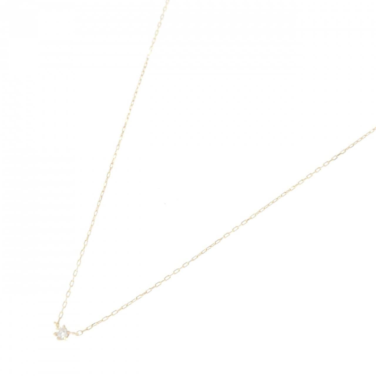K10YG ダイヤモンド ネックレス 0.02CT