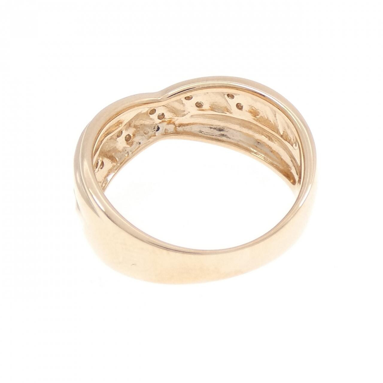 K18PG ダイヤモンド リング 0.10CT