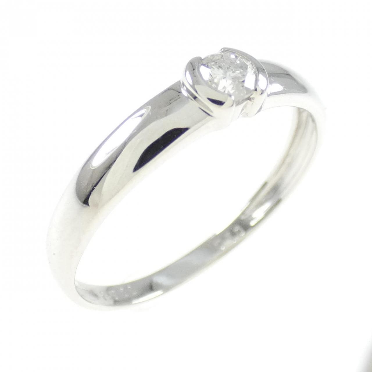 PT900 Diamond Ring 0.10CT