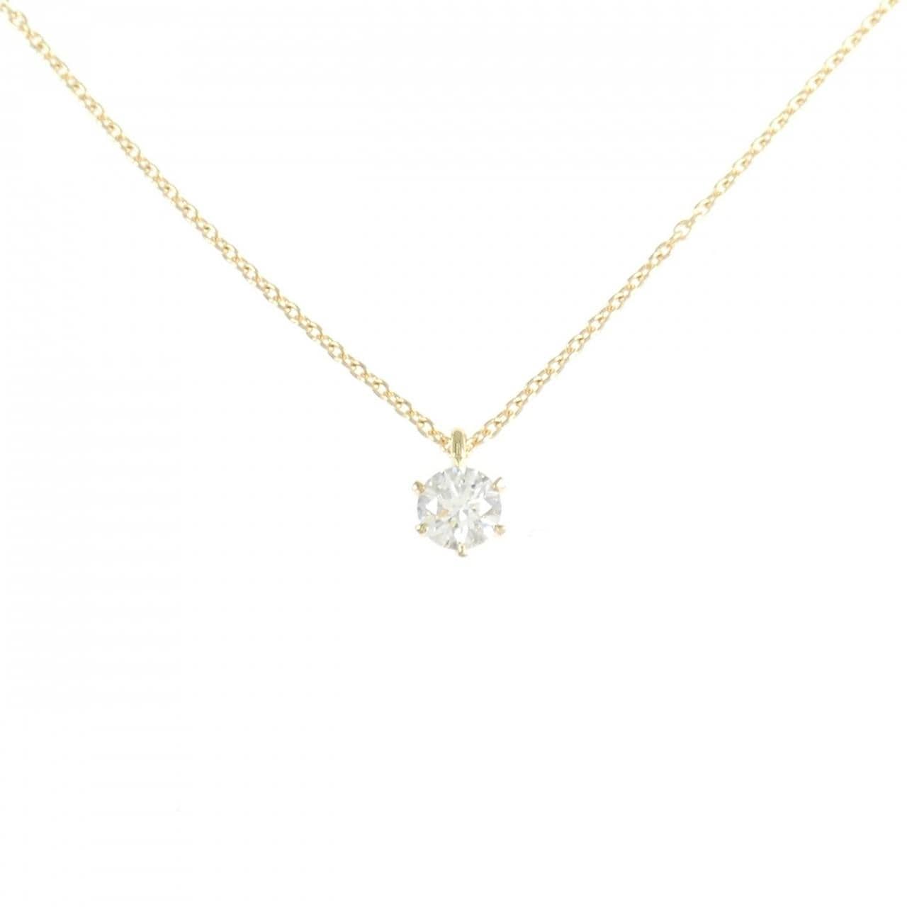 【リメイク】K18YG ダイヤモンド ネックレス 0.209CT F SI1 EXT H&C