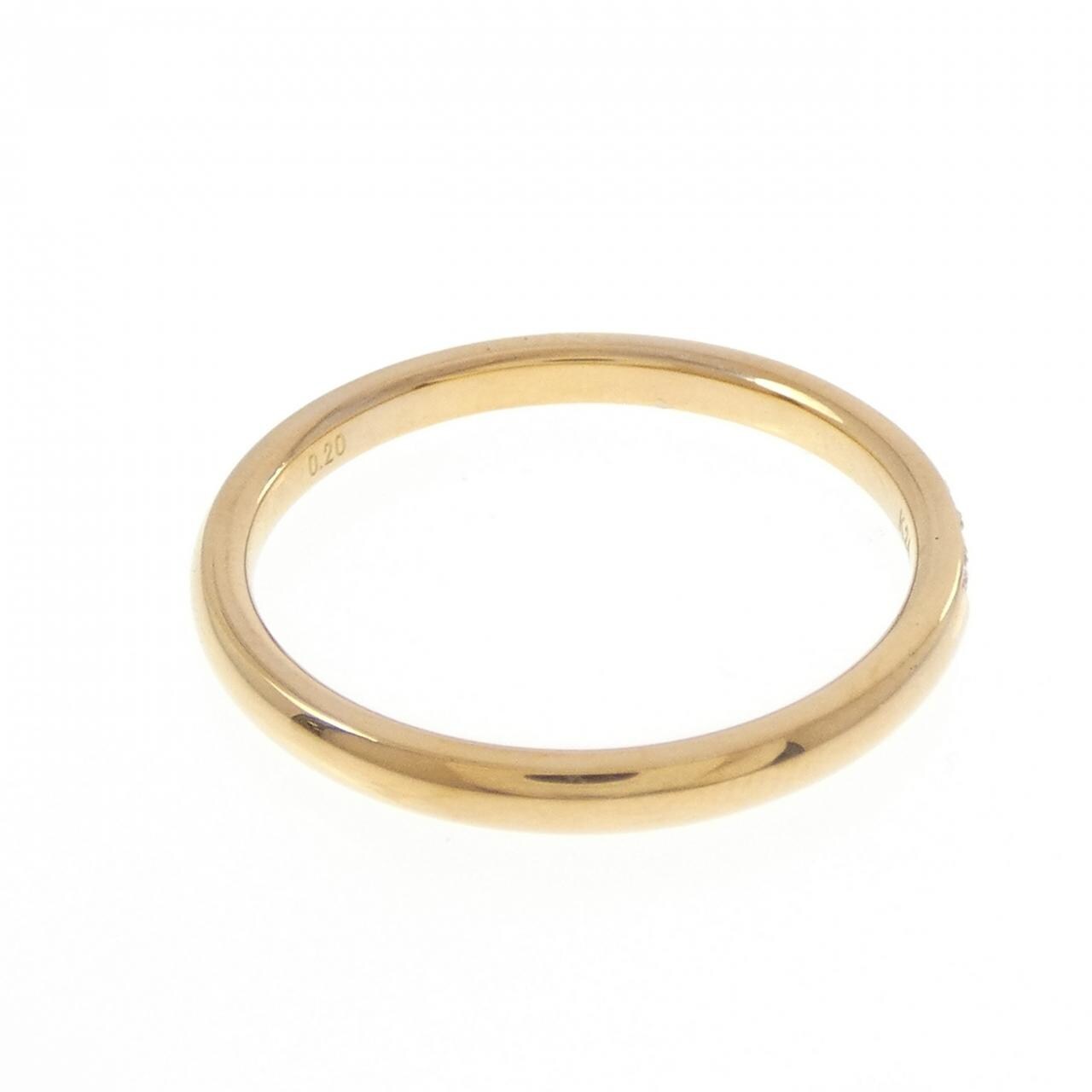 【リメイク】K24YG ハーフエタニティ ダイヤモンド リング 0.20CT