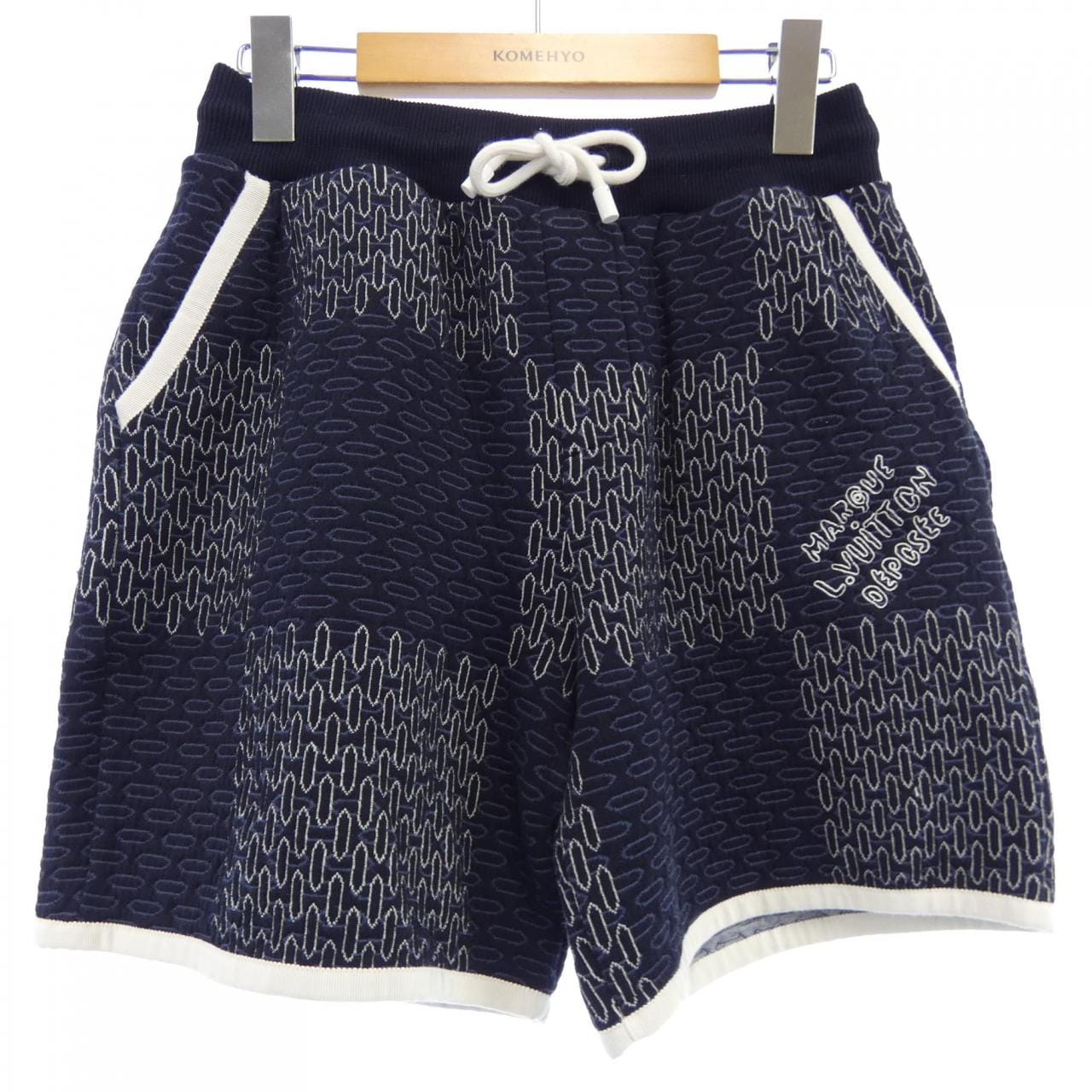 ルイヴィトン LOUIS VUITTON ダミエキルテッドコットンショーツ HRY71WNGG ショートパンツ