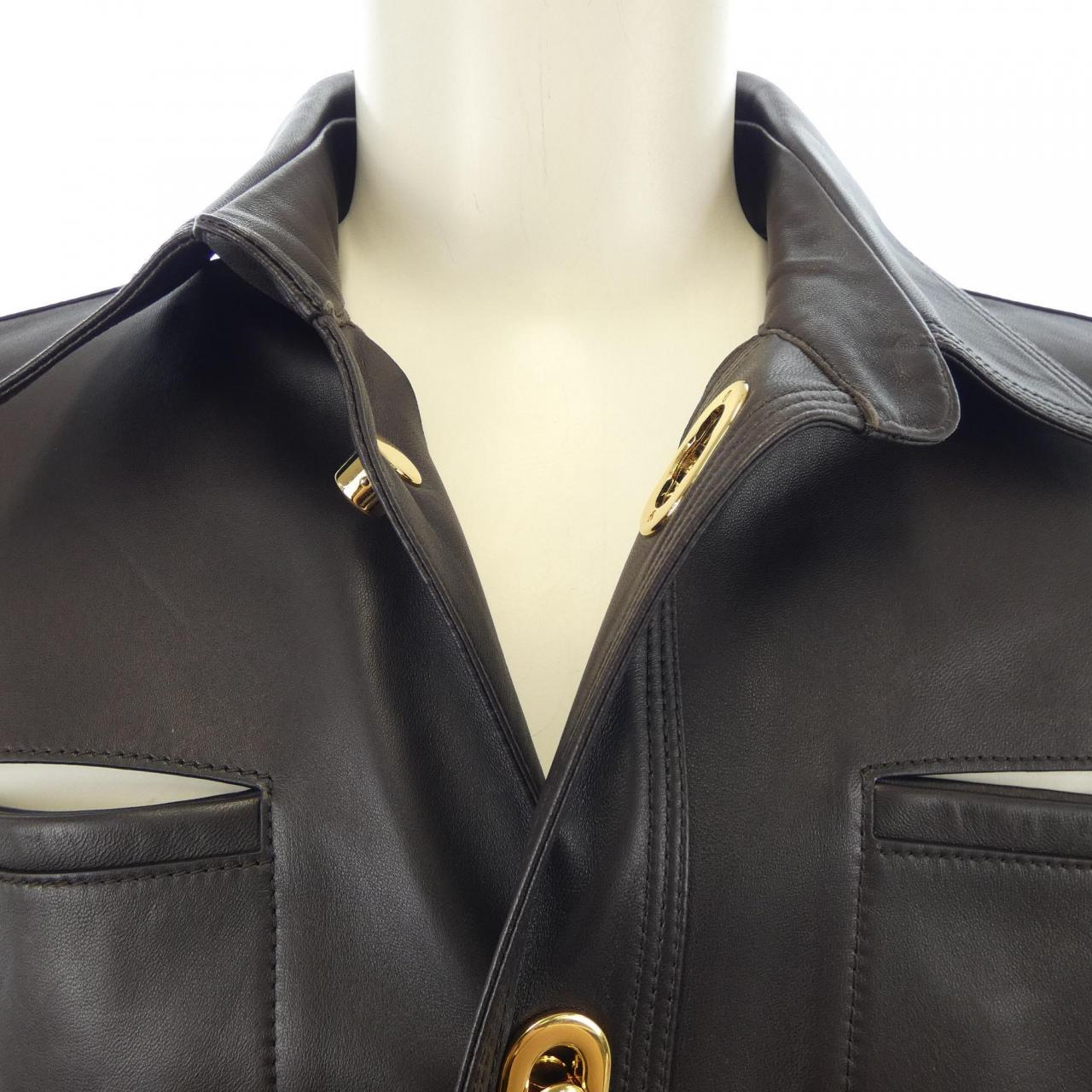 ボッテガヴェネタ BOTTEGA VENETA 630720 レザージャケット
