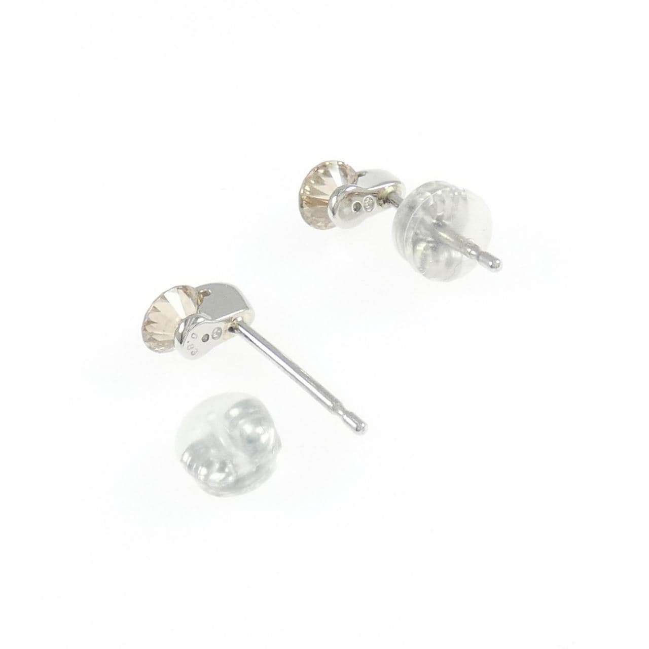 PT900 ダイヤモンド ピアス 0.83CT