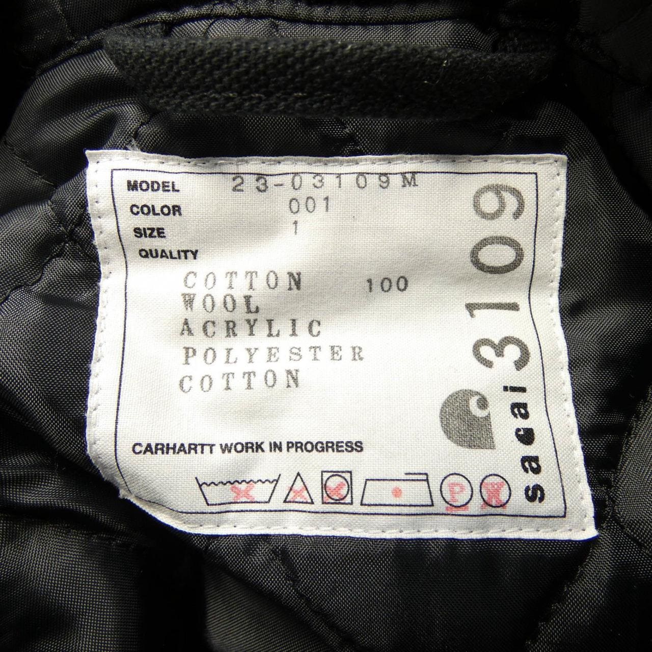 サカイ SACAI CARHARTT WIP CANVAS PARKA 23-03109M コート