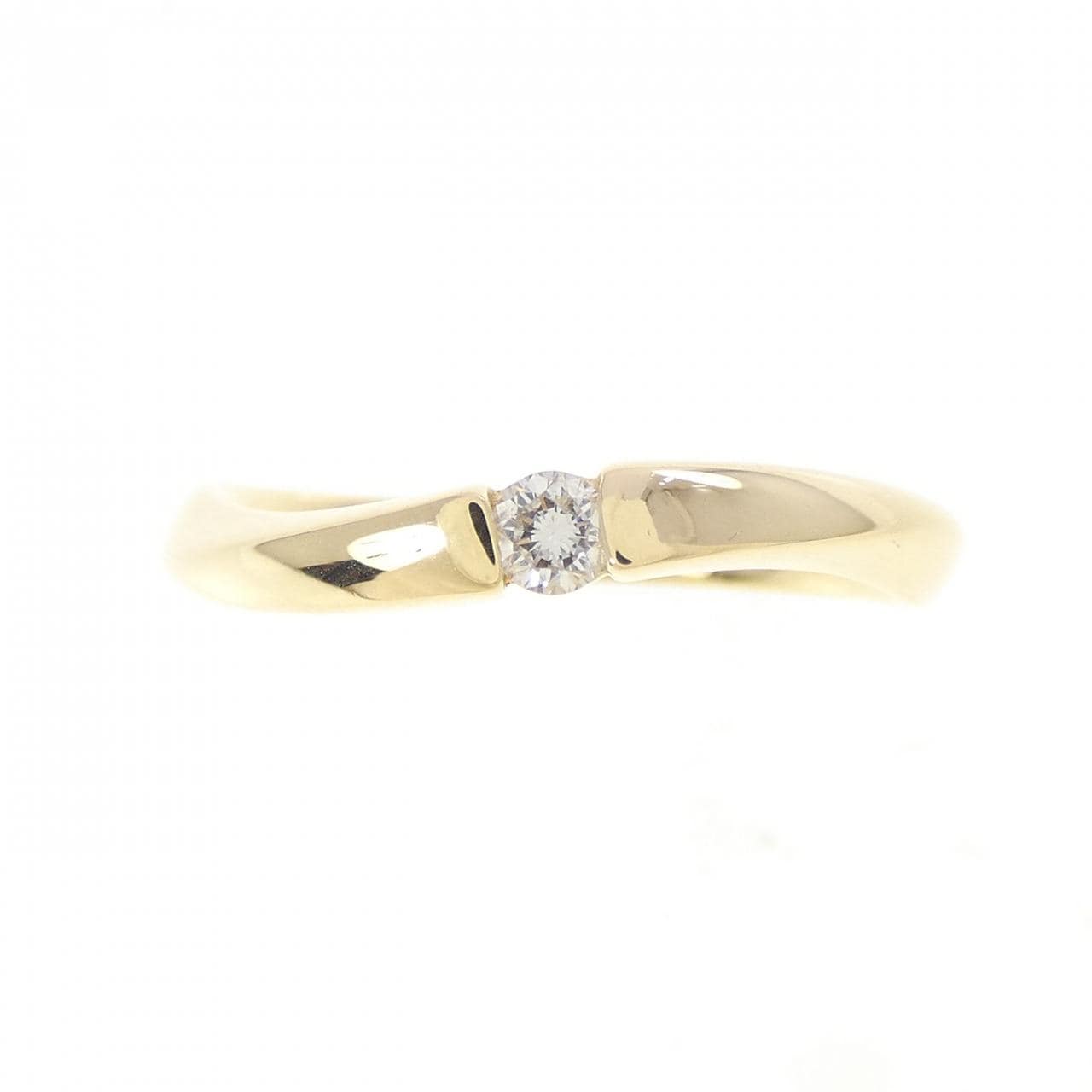 K18YG ダイヤモンド リング 0.08CT