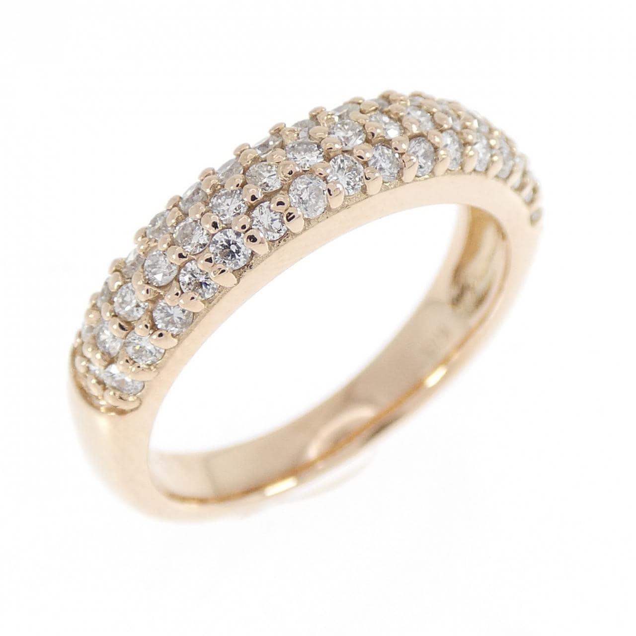 K18PG パヴェ ダイヤモンド リング 0.49CT