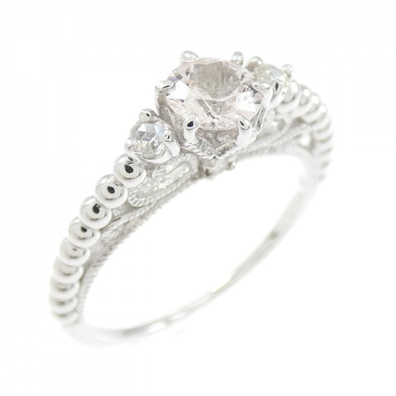 K18WG サファイヤ リング 0.40CT