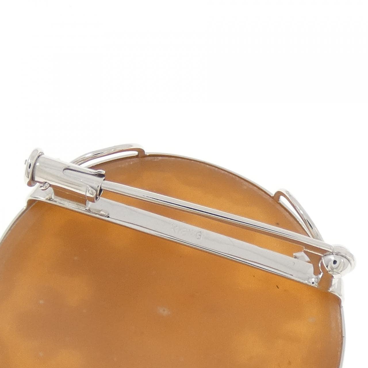 K18WG シェルカメオ ブローチ