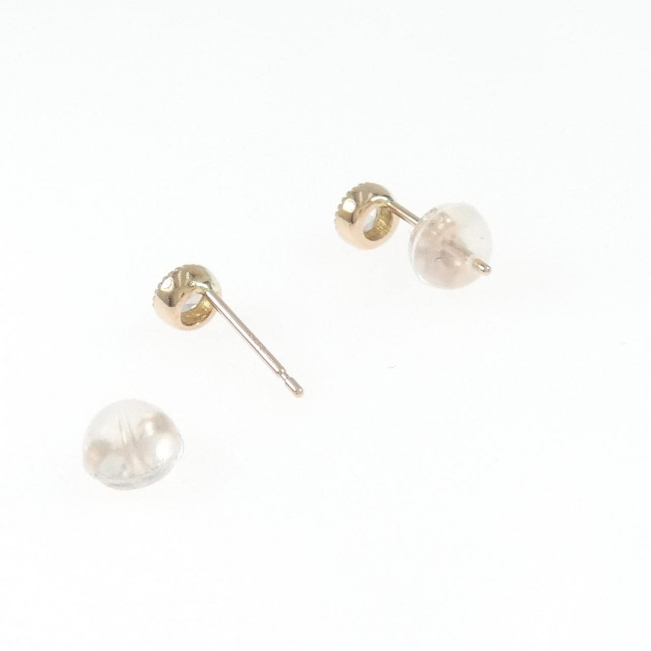 K18PG ダイヤモンド ピアス 0.16CT