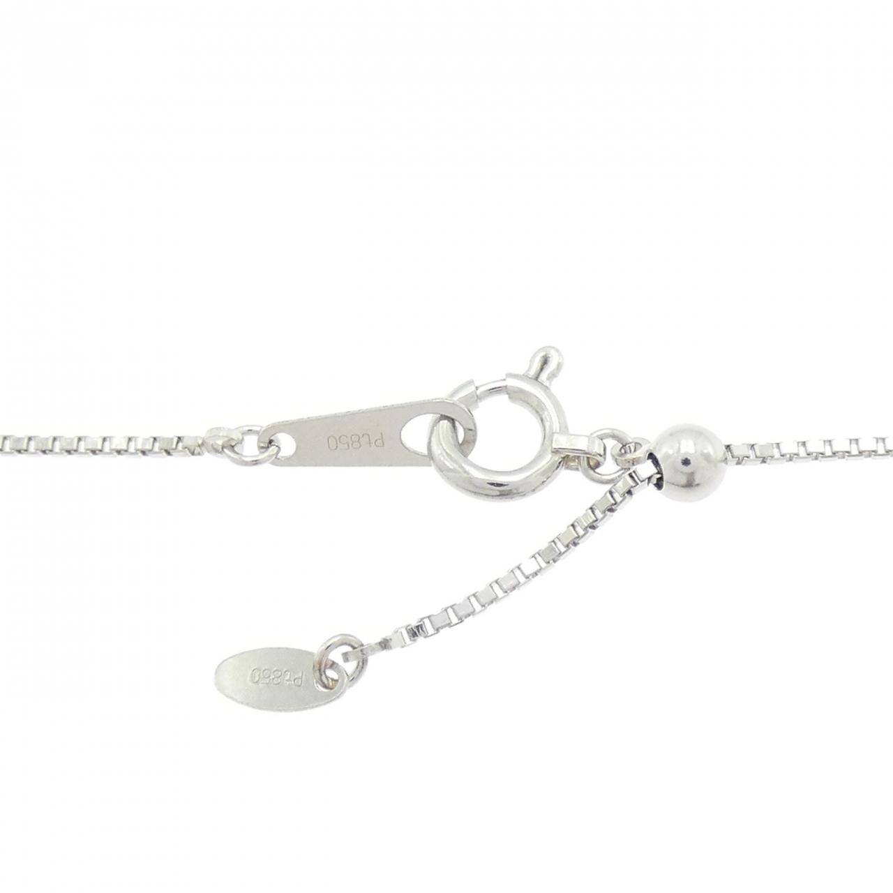 PT900/PT850 エメラルド ネックレス 0.29CT