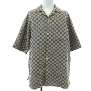 グッチ GUCCI GGリネン ブレンド キャンバス シャツ 742707 ZAM7G S／Sシャツ