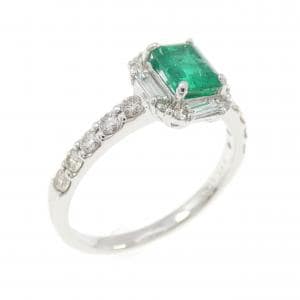 【新品】PT900 エメラルド リング 0.67CT