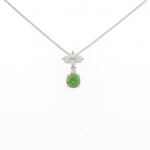 PT950/PT850 デマントイドガーネット ネックレス 0.52CT