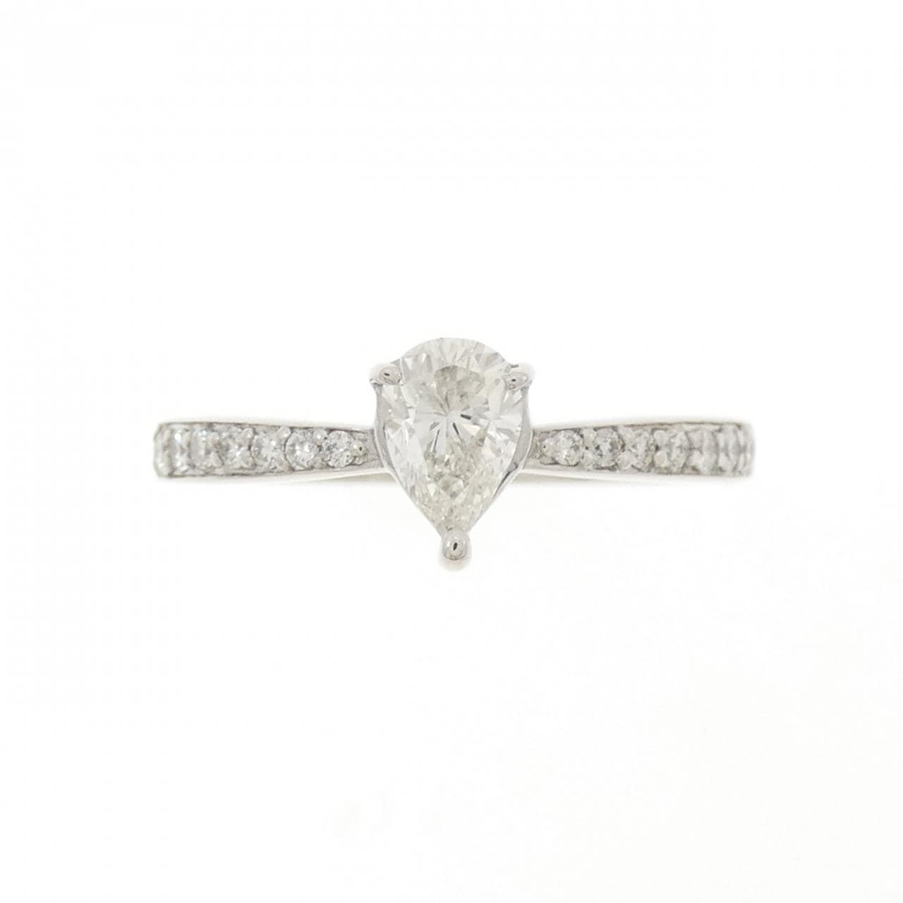 PT950 ダイヤモンド リング 0.500CT J VS2 ペアシェイプ