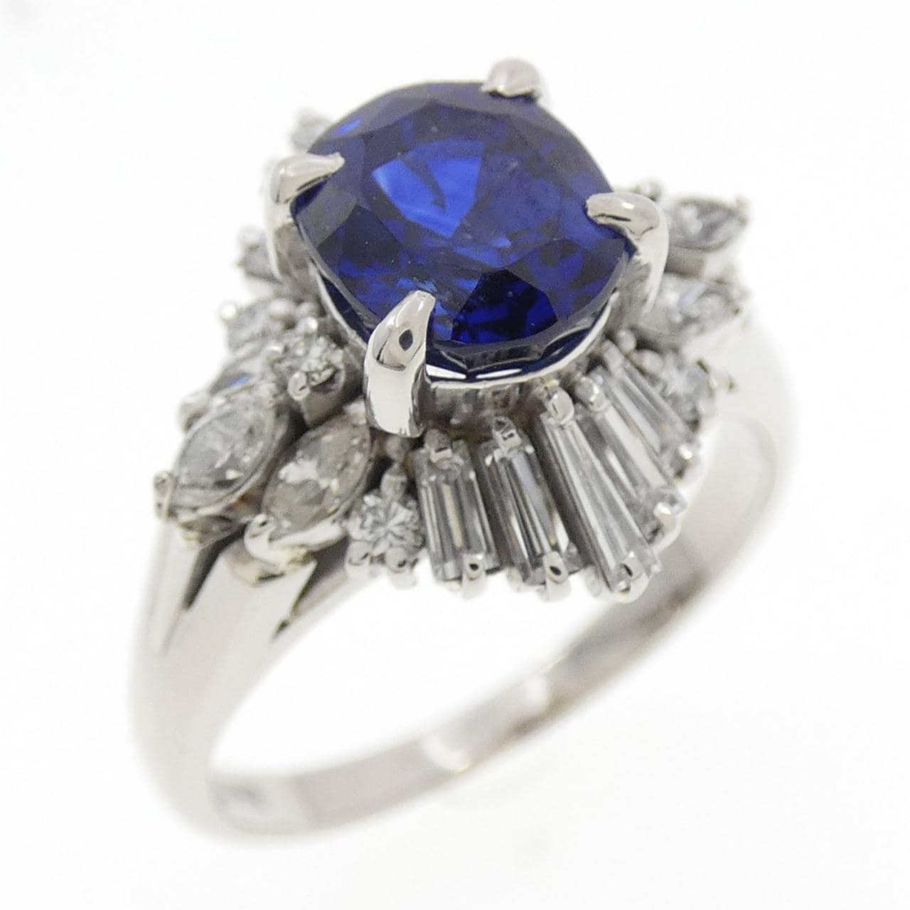 PT900 サファイア リング 2.03CT