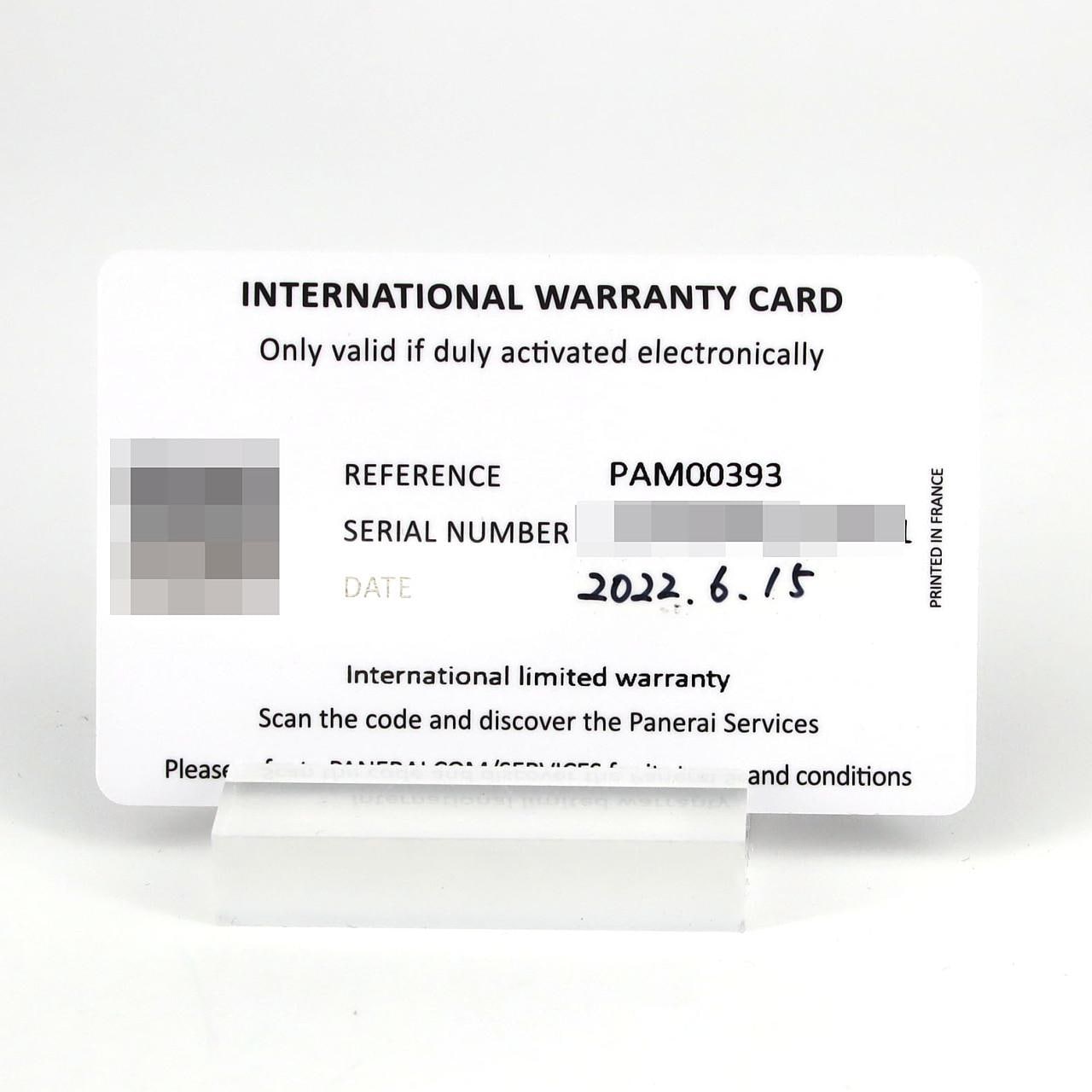 パネライ ルミノールマリーナ1950 3DAYS オロロッソ PAM00393 PG･RG 自動巻