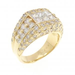 K18YG ダイヤモンド リング 2.02CT