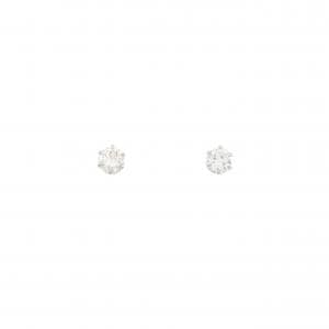 PT900 ソリティア ダイヤモンド ピアス 0.30CT