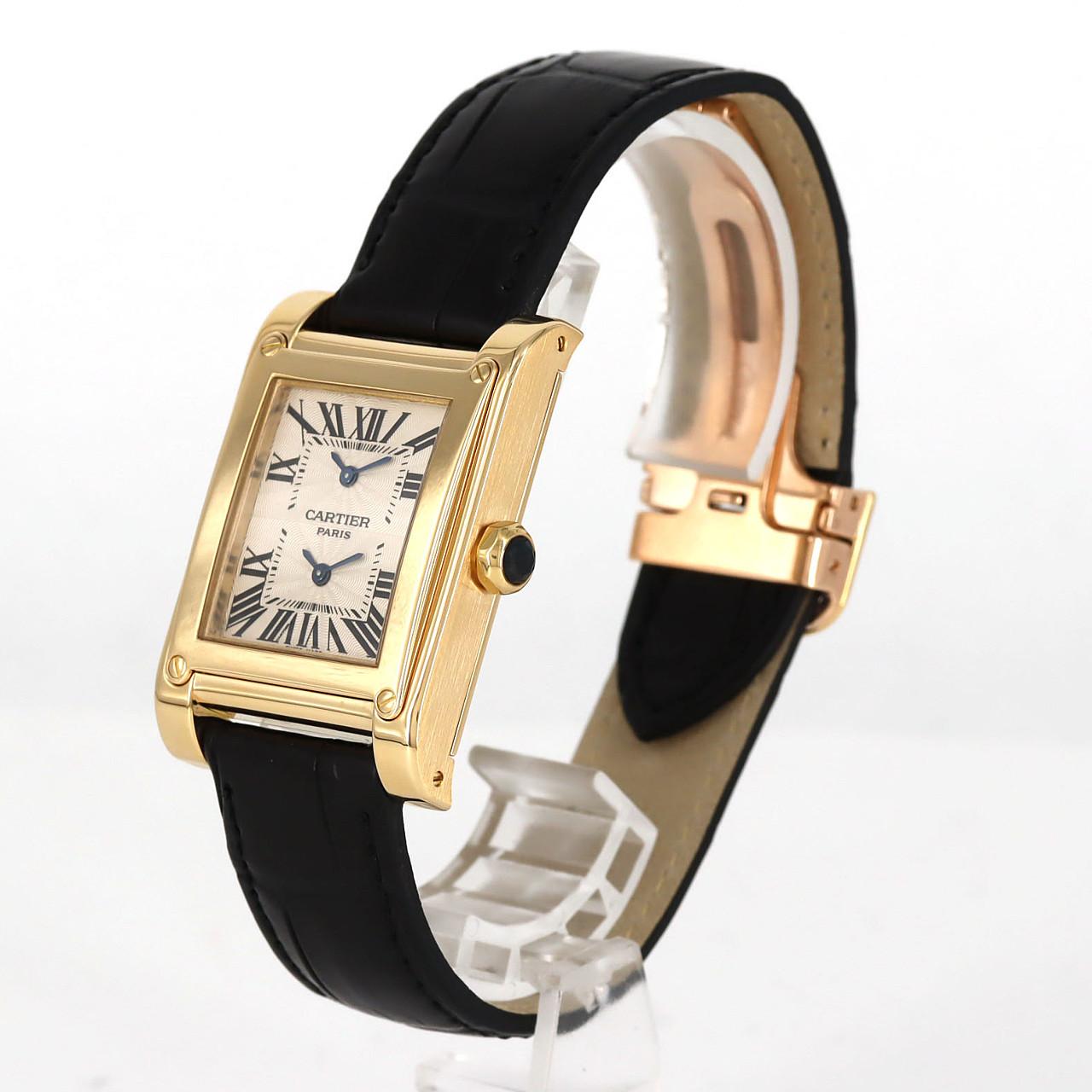 カルティエ タンクアビス 2タイムゾーン YG W1534251 YG 手巻