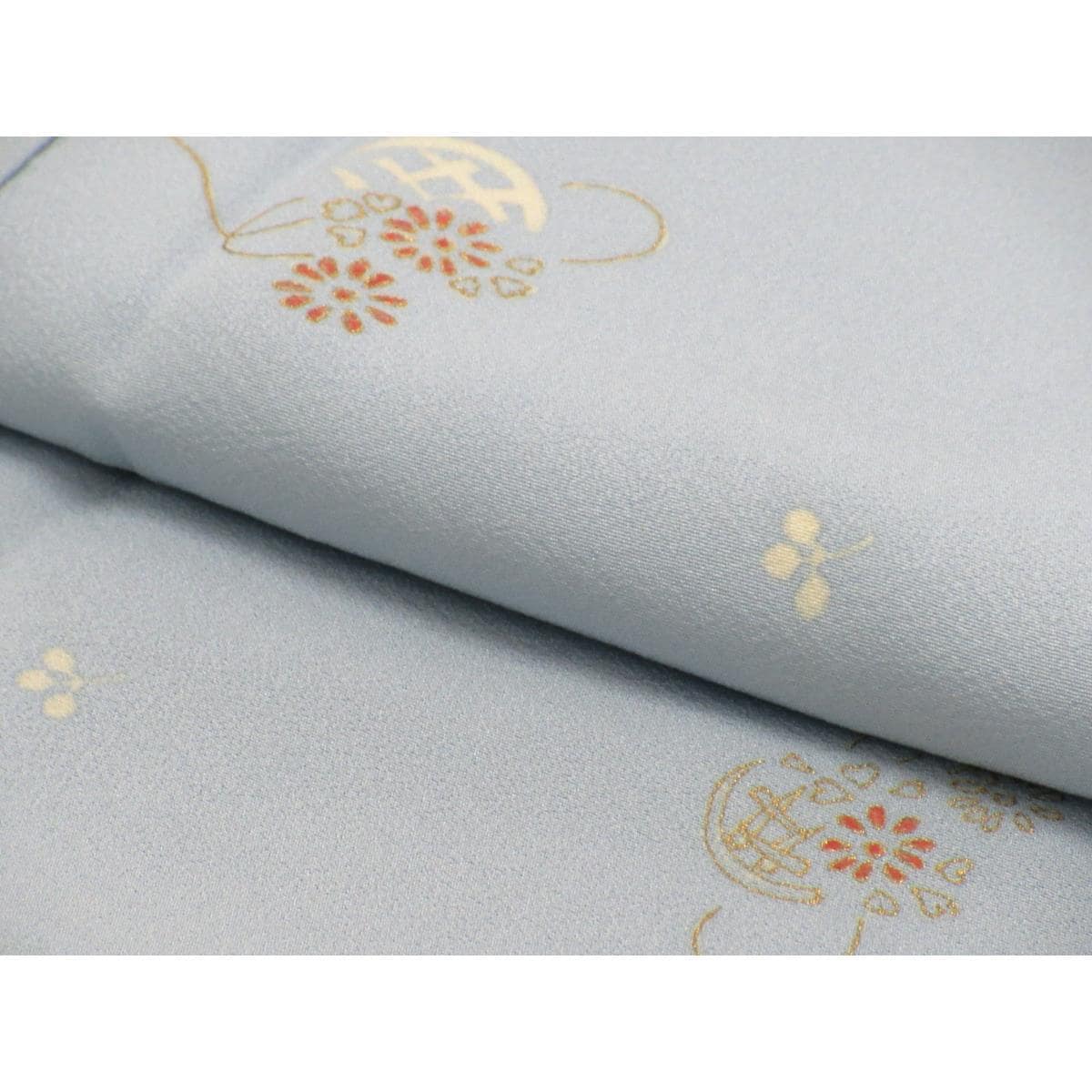 小紋　友禅金彩加工