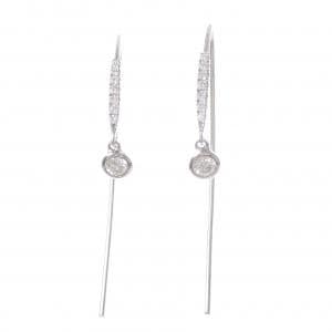 K18WG ダイヤモンド ピアス 0.29CT