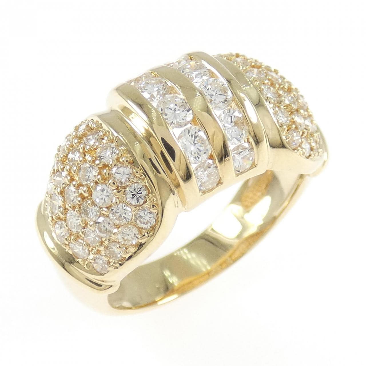 K18YG ダイヤモンド リング 1.57CT