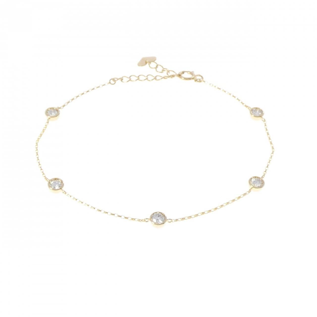 K18YG ダイヤモンド ブレスレット 0.50CT