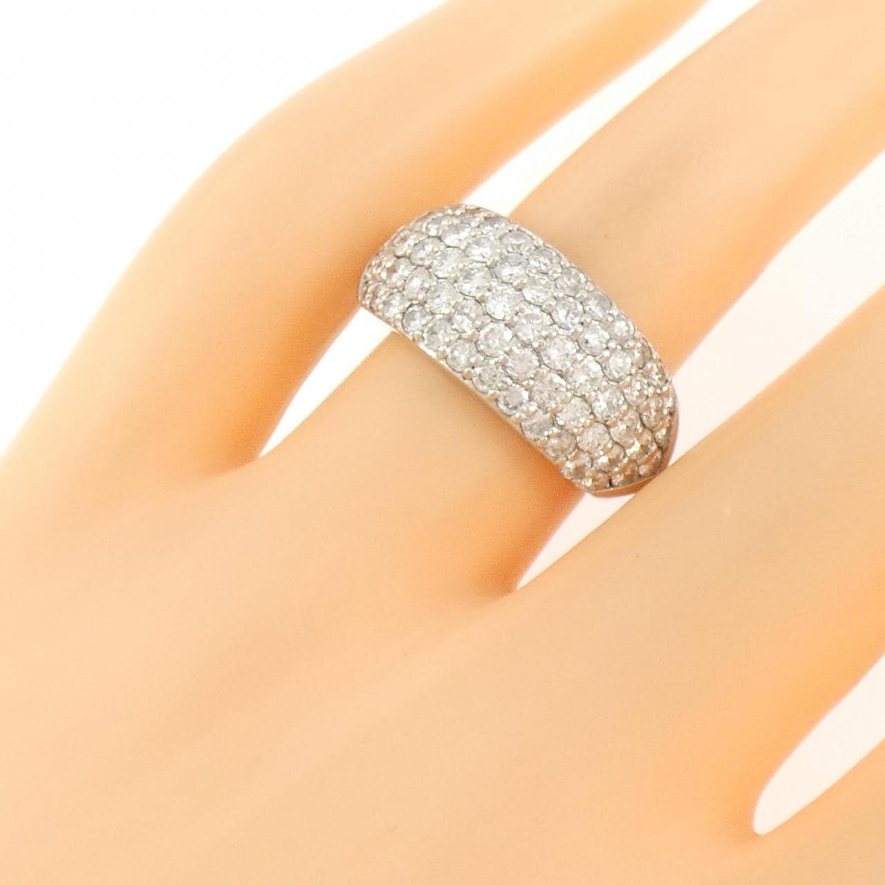 PT900 パヴェ ダイヤモンド リング 2.00CT