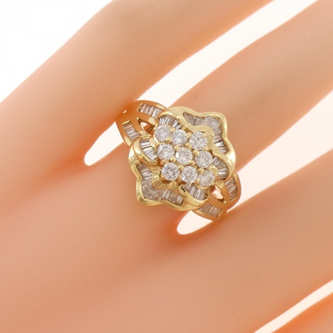K18YG ダイヤモンド リング 1.00CT