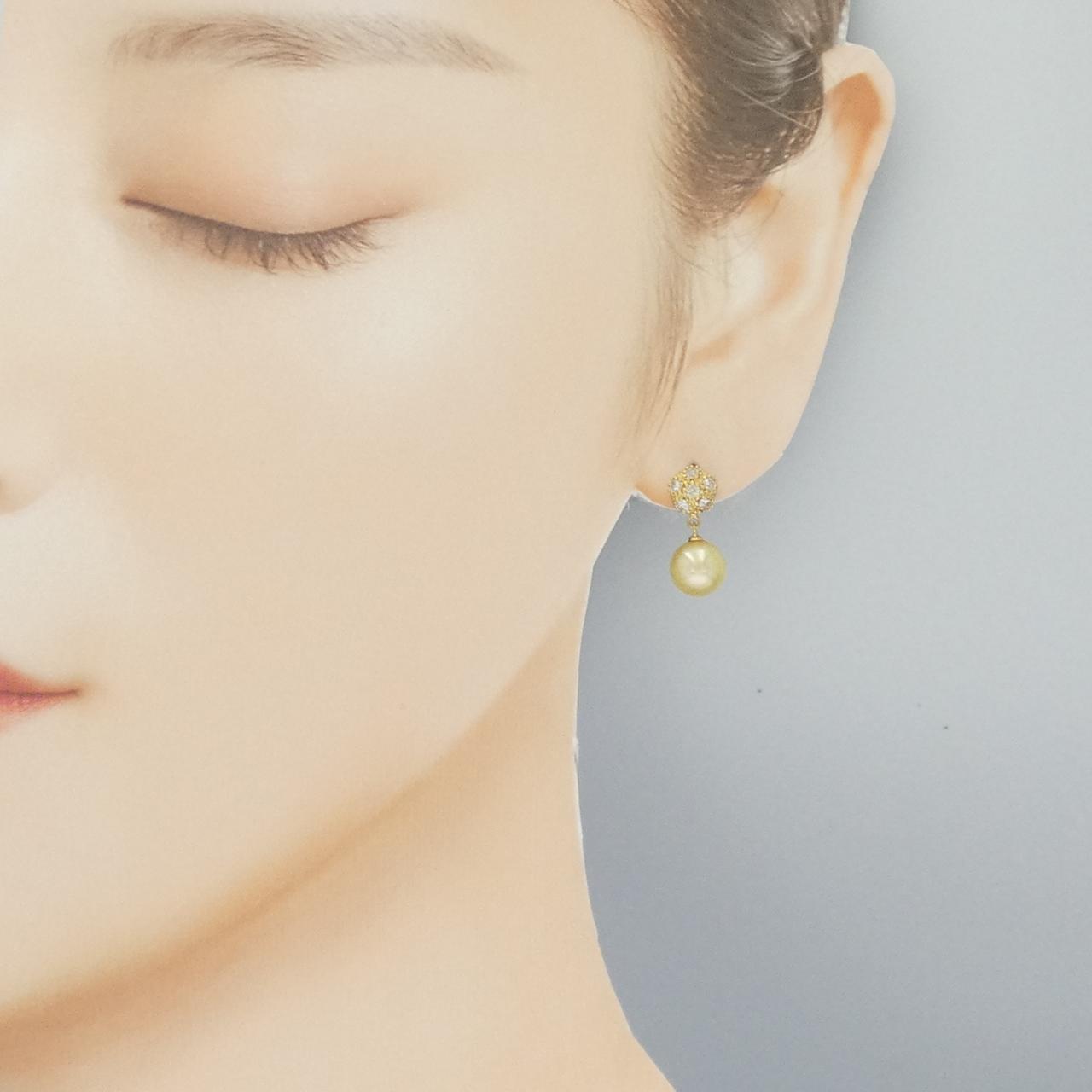 K18YG アコヤパール ピアス 7mm