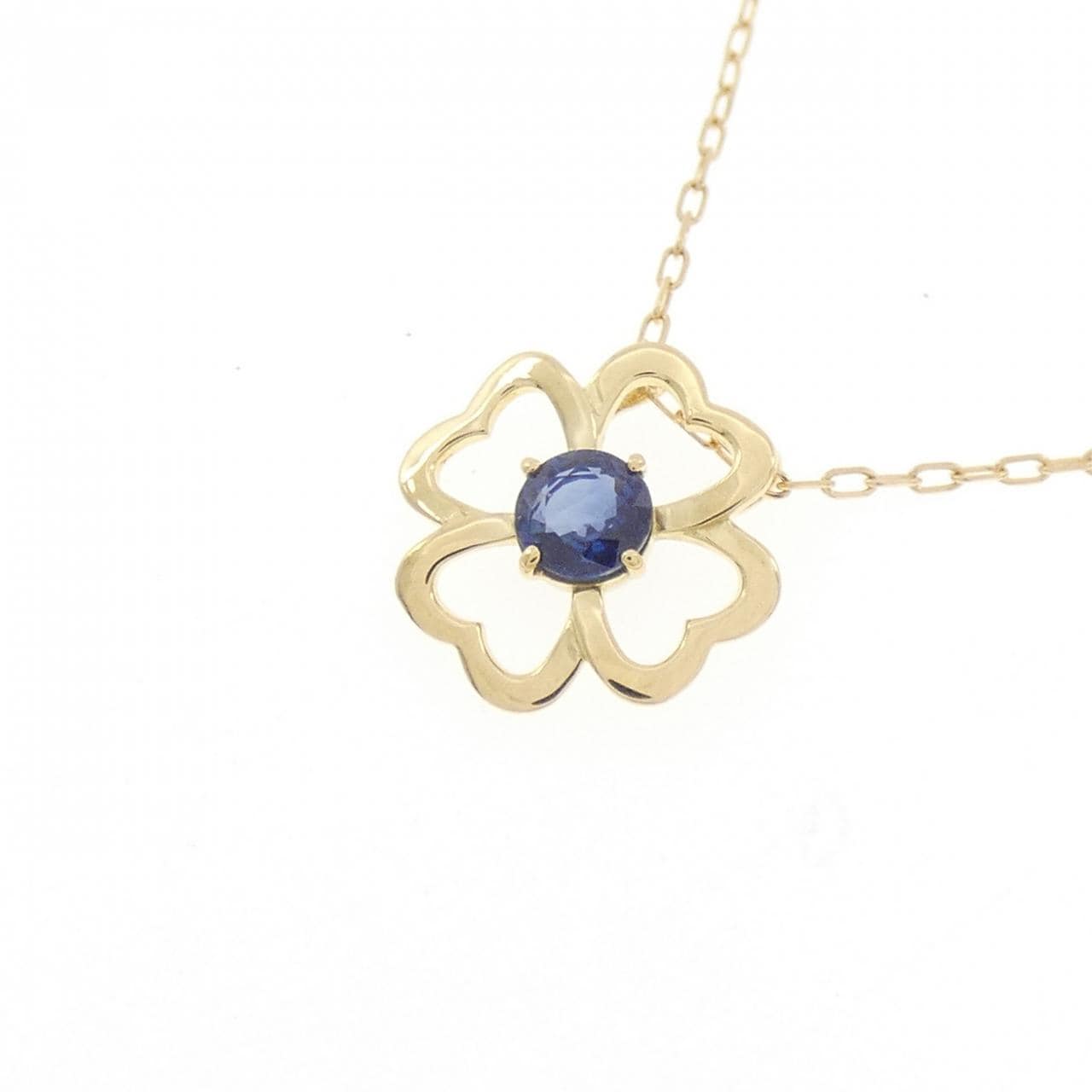 K18YG サファイヤ ネックレス 0.15CT