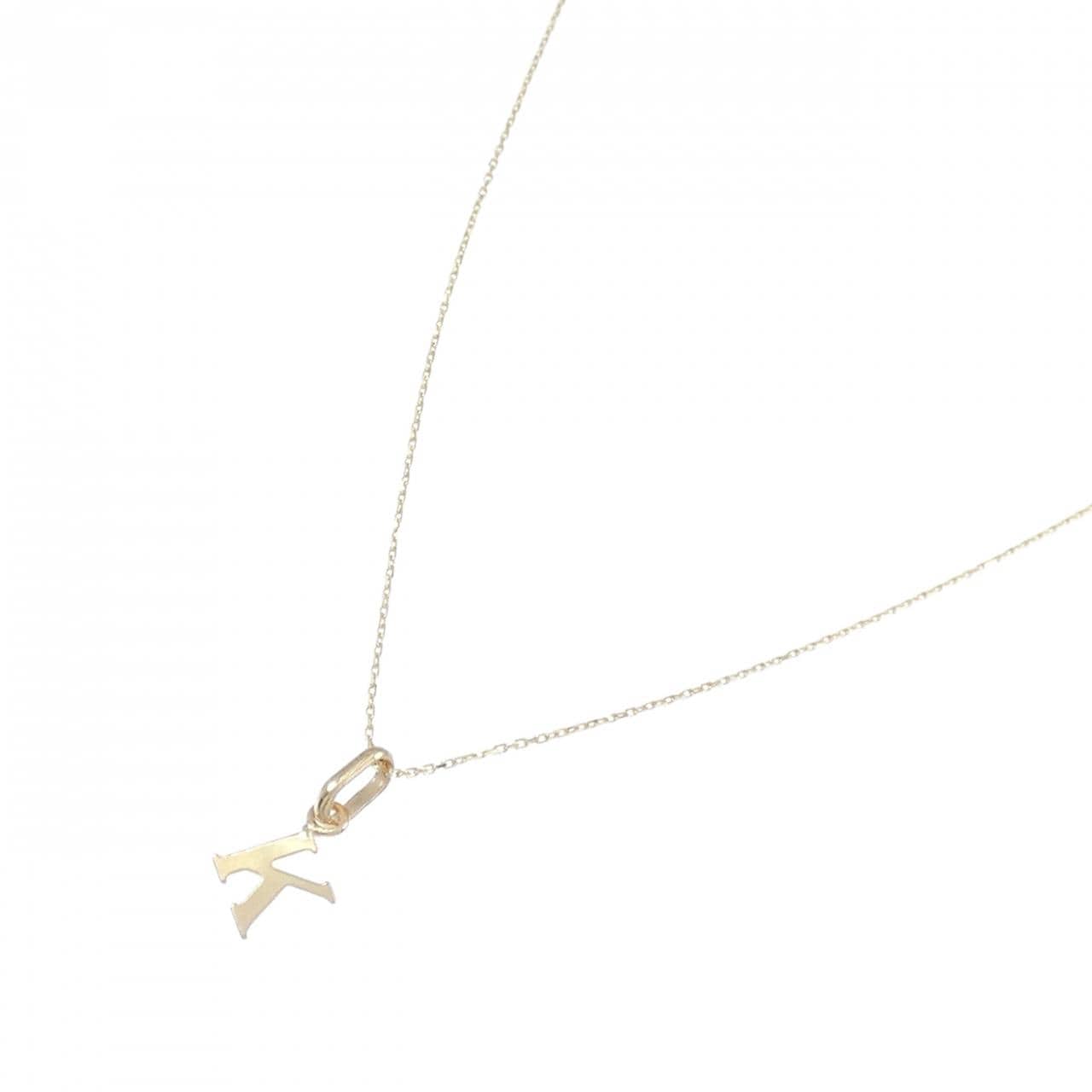 【新品】K10YG イニシャルK ネックレス