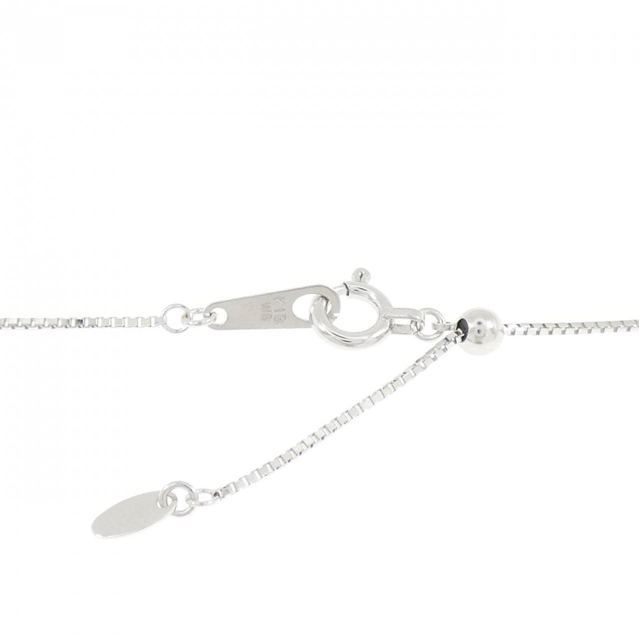 K18WG ダイヤモンド ネックレス 1.09CT