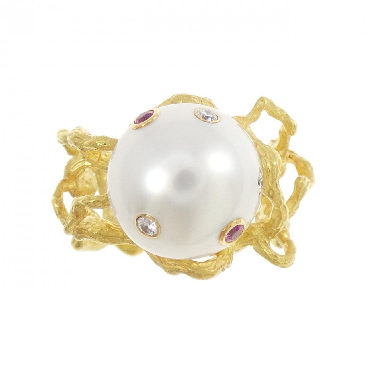 K18YG カラーストーン リング