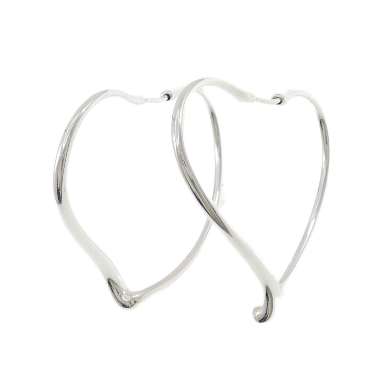 ティファニー オープン ハート フープ ピアス
