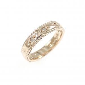 アガット ダイヤモンド ピンキー リング 0.03CT