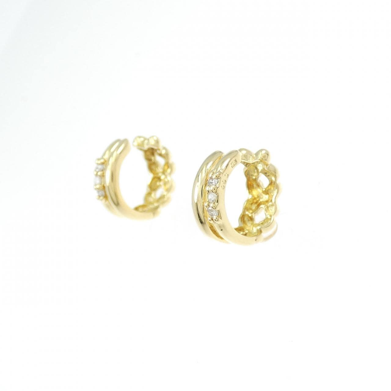 K18YG ダイヤモンド イヤリング 0.06CT