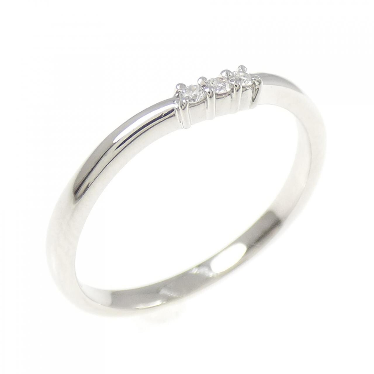 PT900 スリーストーン ダイヤモンド リング 0.03CT