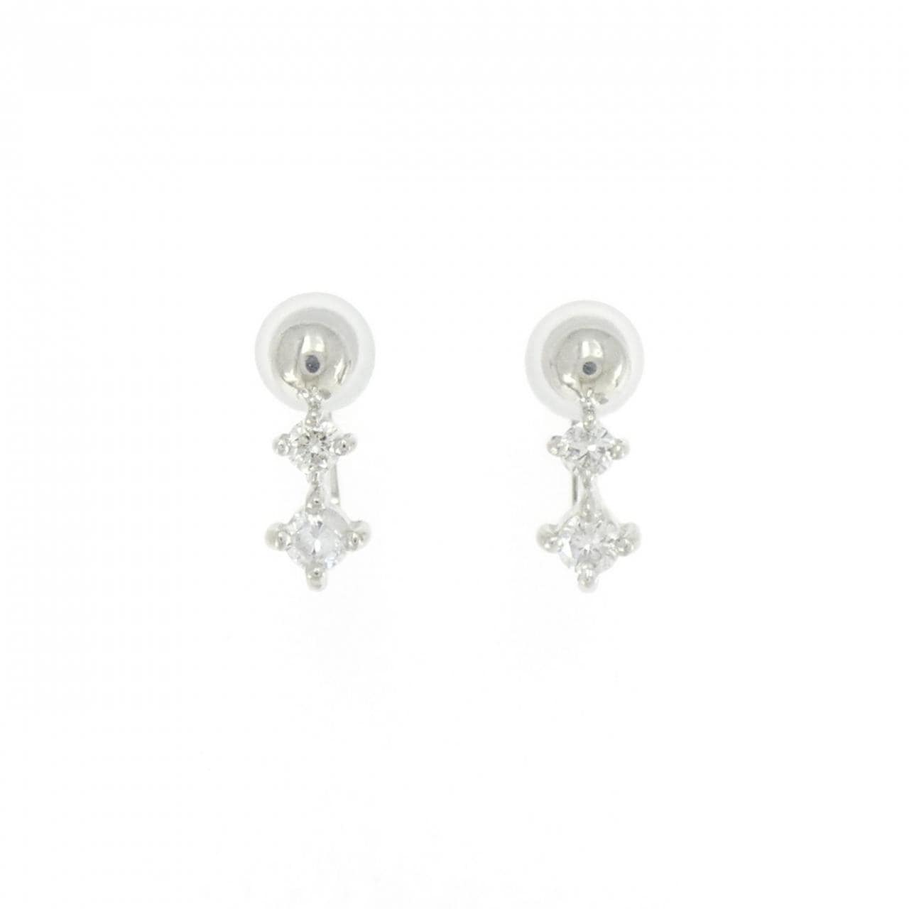 PT850 ダイヤモンド イヤリング 0.28CT