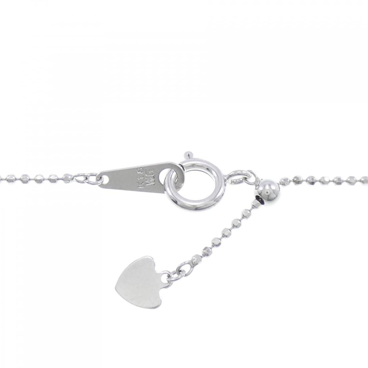 K18WG Garnet necklace 0.502CT