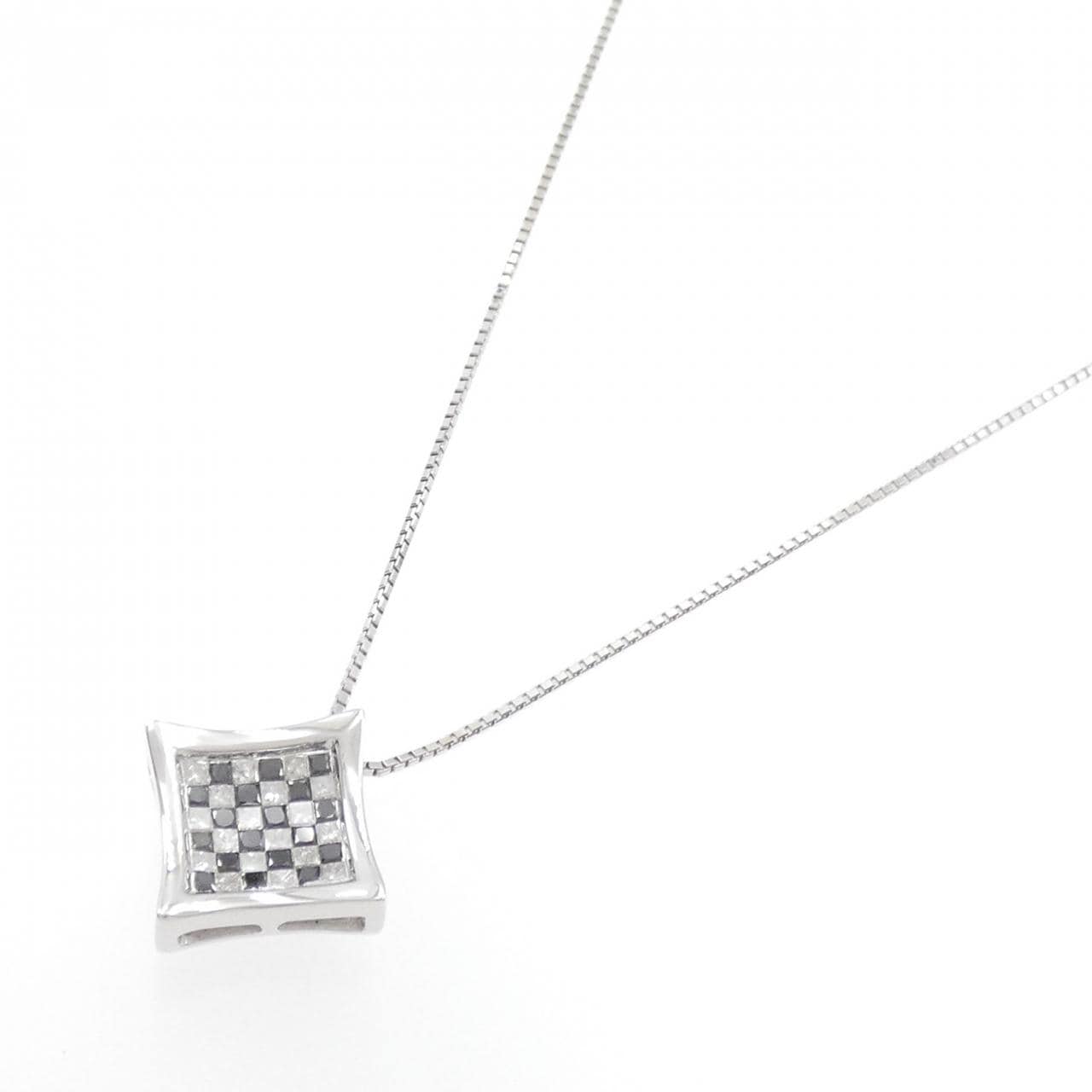 K18WG ダイヤモンド ネックレス 1.00CT