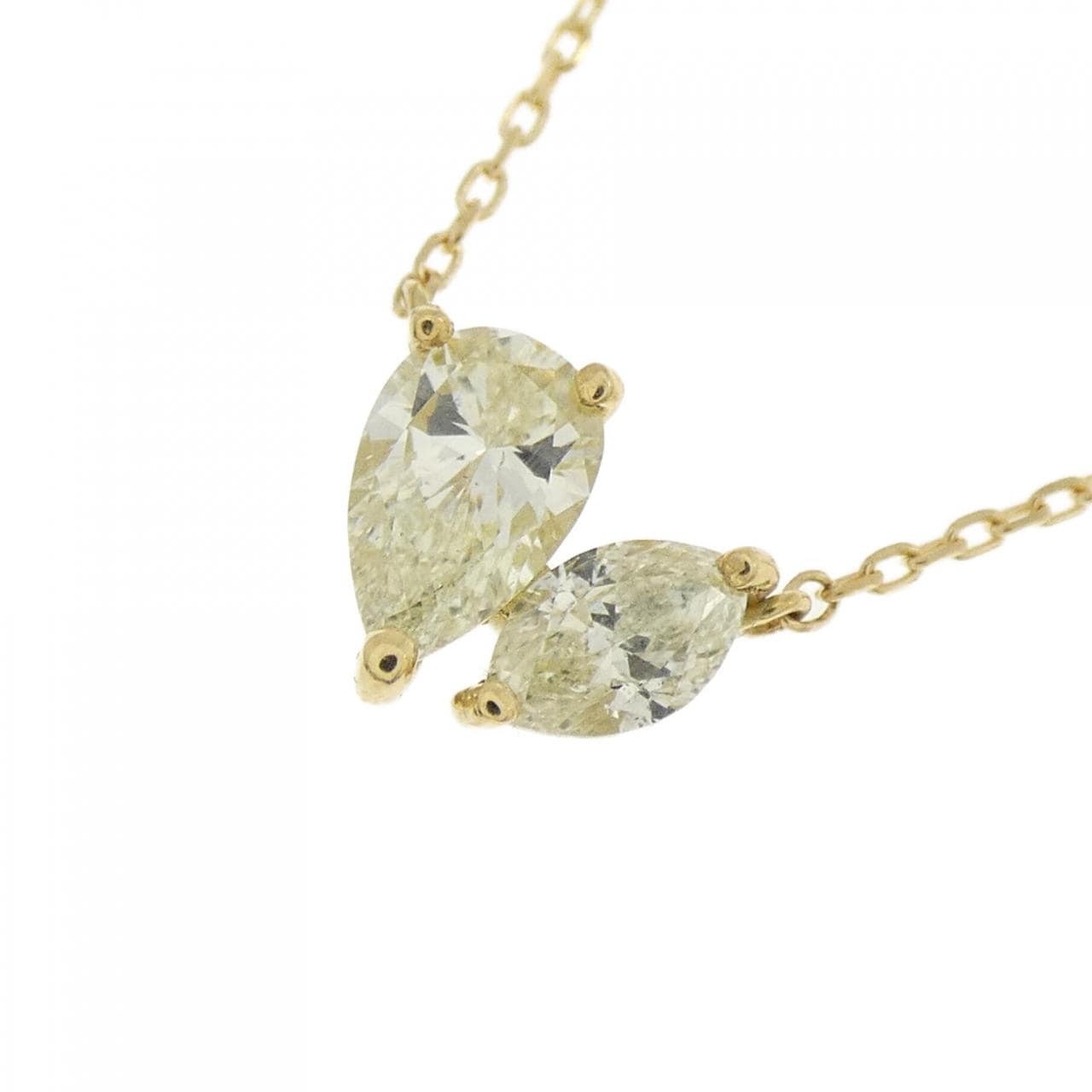 【新品】K18YG ダイヤモンド ネックレス 0.45CT